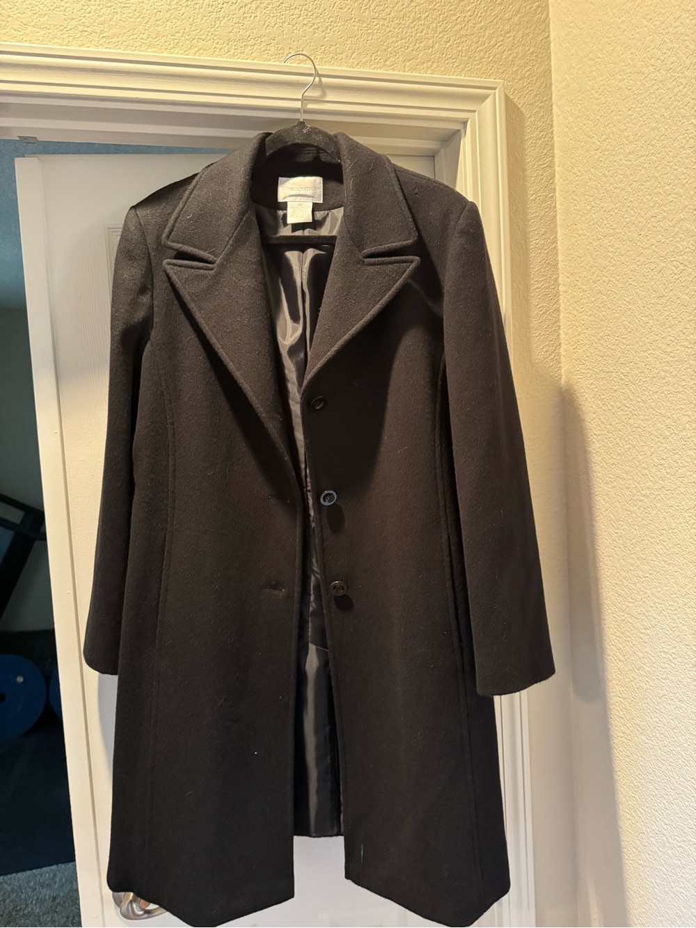 Worthington Black Women's Wool Blend Pea Coat